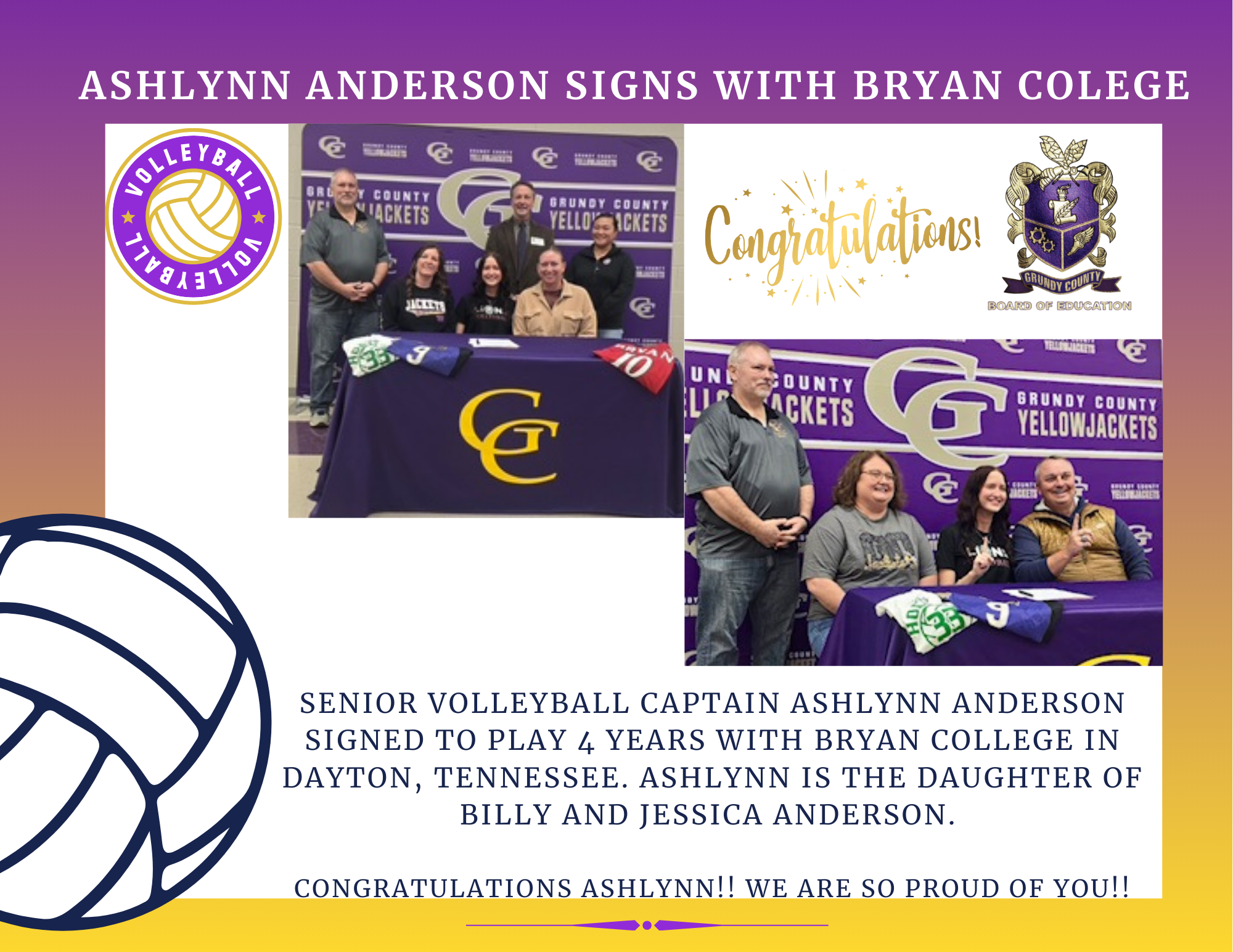 Volleyball Signining